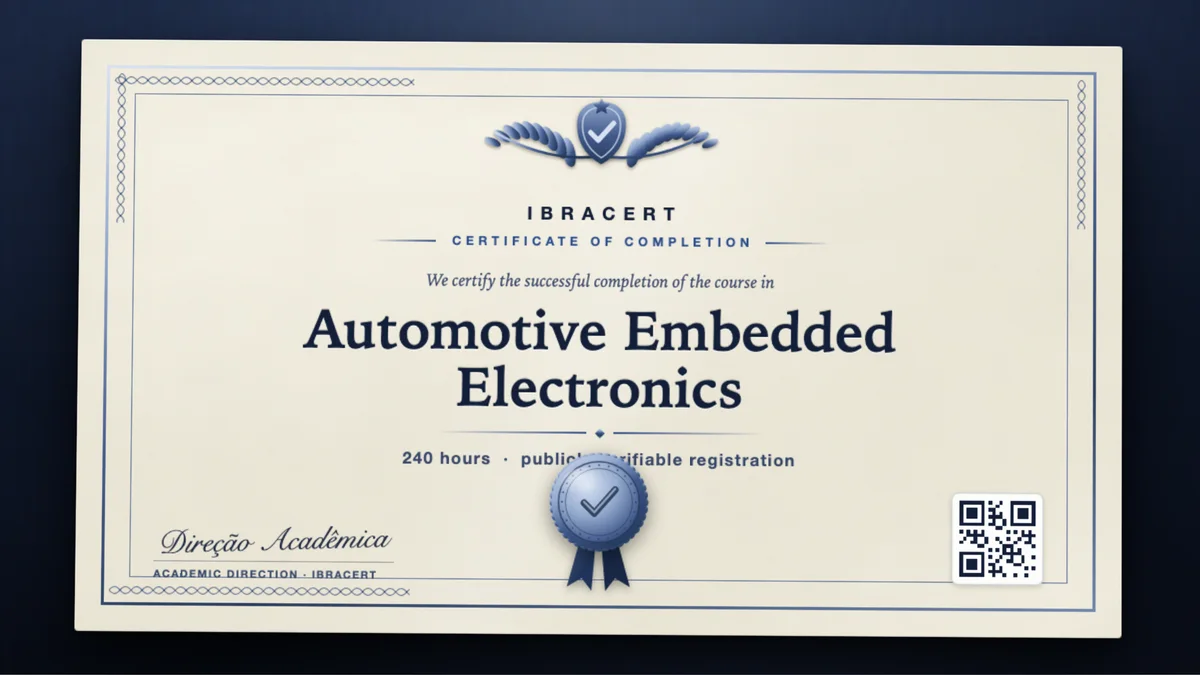 Cover of the Automotive Embedded Electronics course