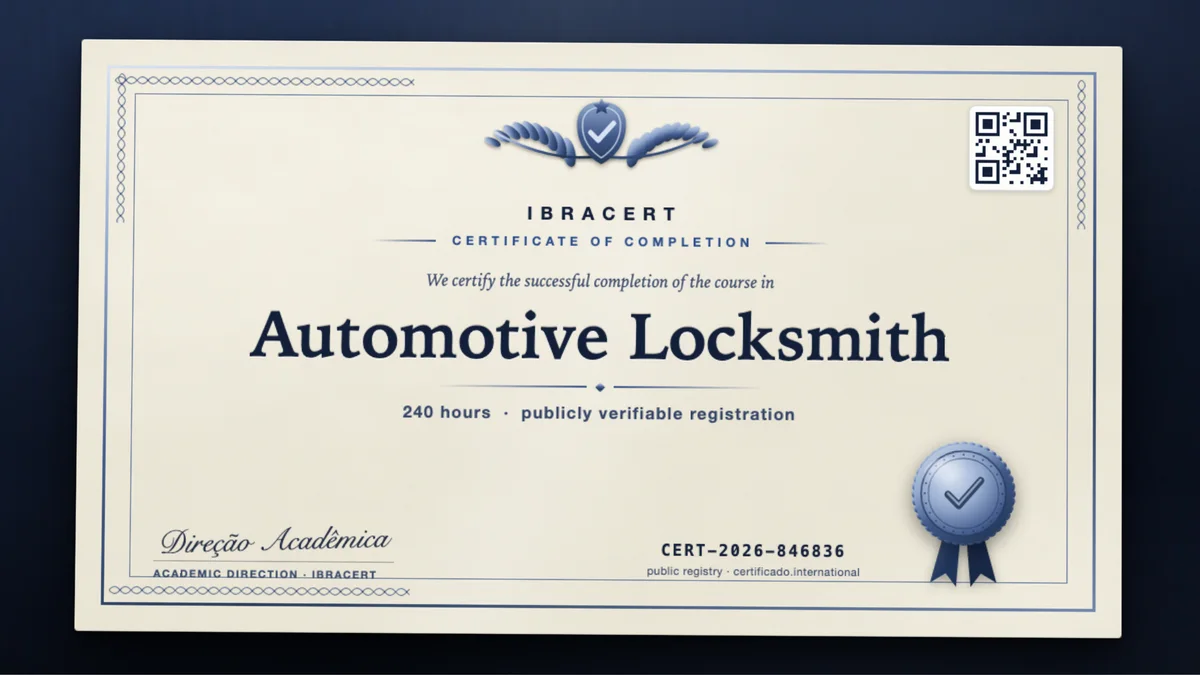 Cover of the Automotive Locksmith course