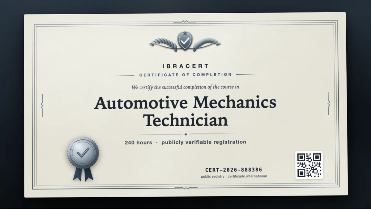Cover of the Automotive Mechanics Technician course