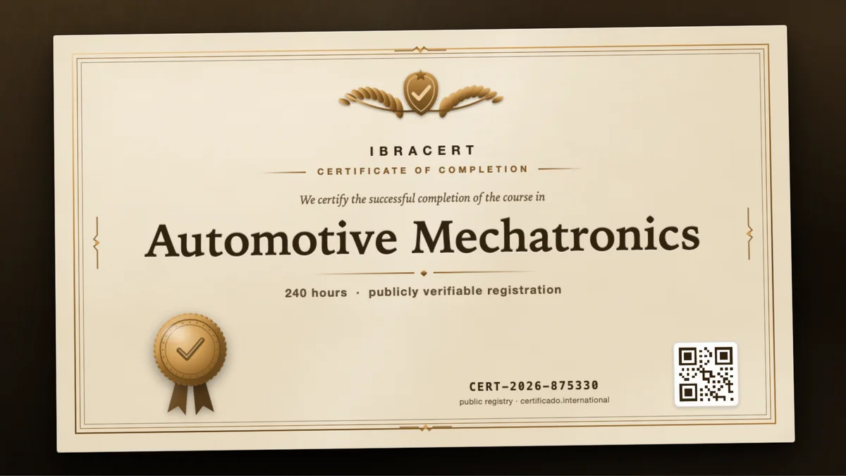 Cover of the Automotive Mechatronics course