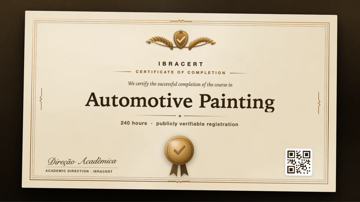 Cover of the Automotive Painting course