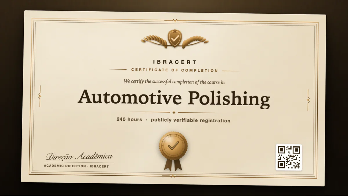 Cover of the Automotive Polishing course