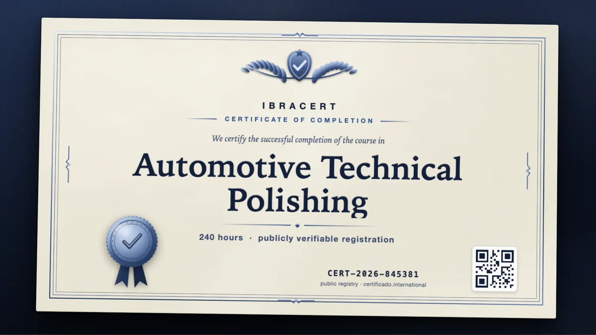 Cover of the Automotive Technical Polishing course