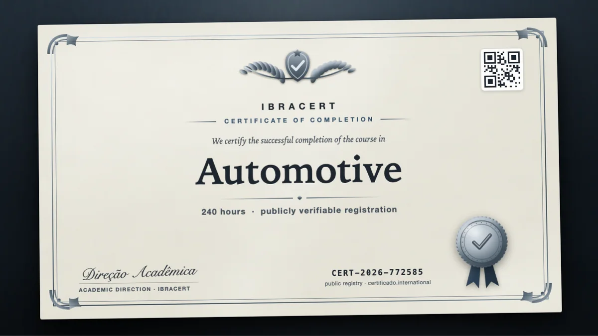 Cover of the Automotive course