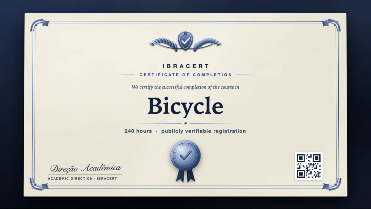 Cover of the Bicycle course