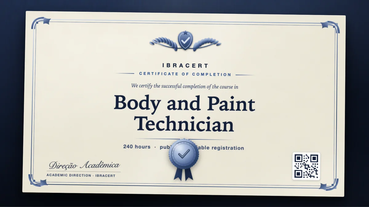 Cover of the Body and Paint Technician course