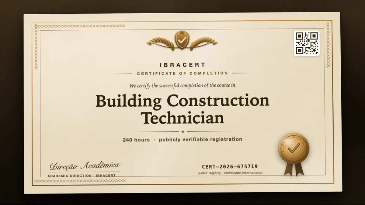 Cover of the Building Construction Technician course