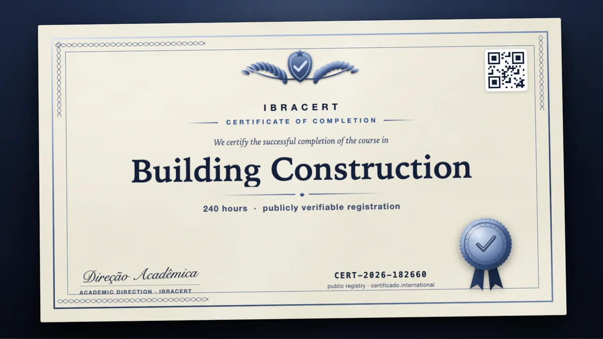Cover of the Building Construction course