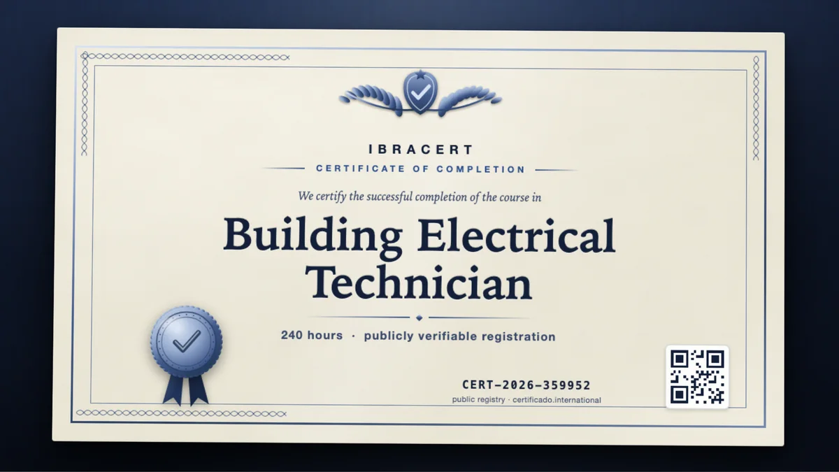Cover of the Building Electrical Technician course