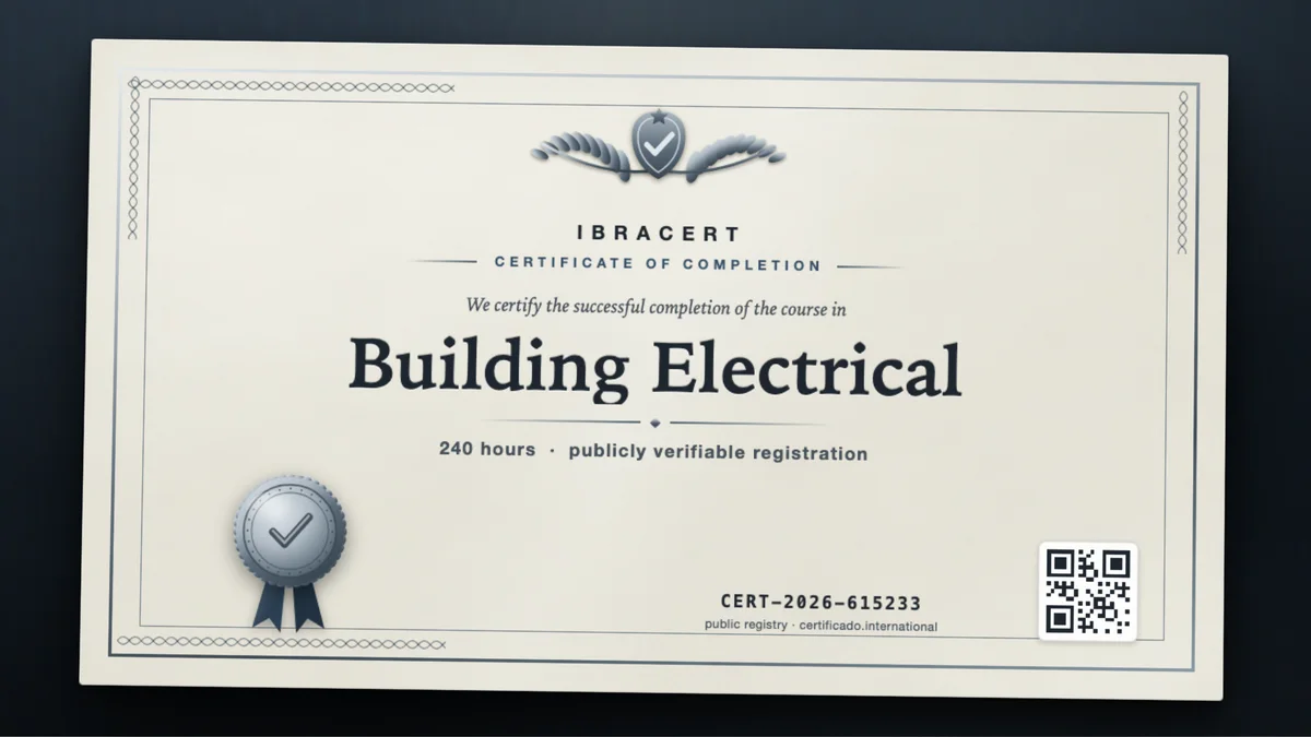 Cover of the Building Electrical course