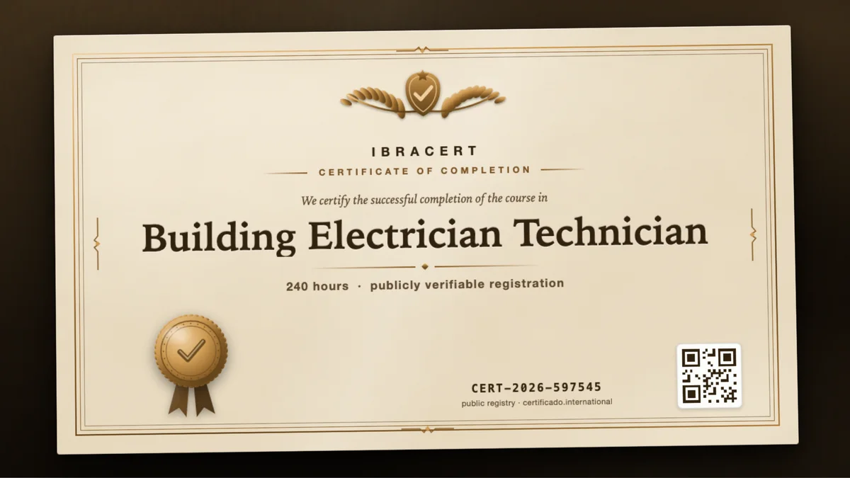 Cover of the Building Electrician Technician course