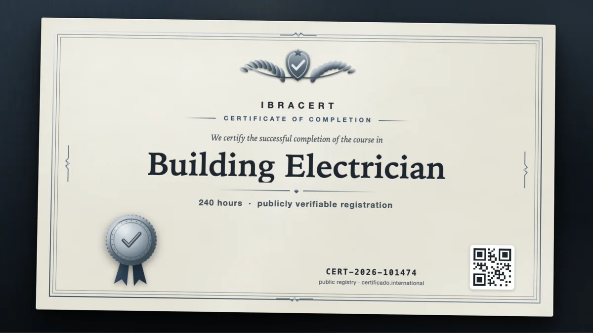 Cover of the Building Electrician course