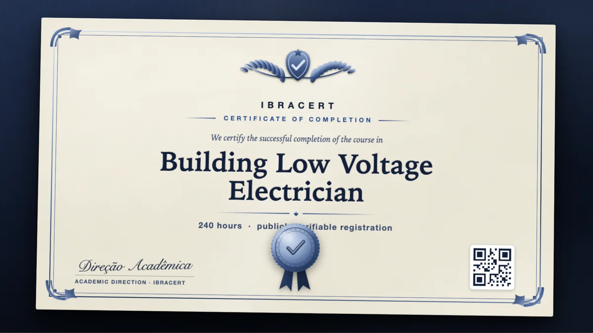 Cover of the Building Low Voltage Electrician course