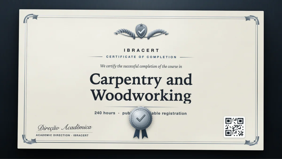 Cover of the Carpentry and Woodworking course