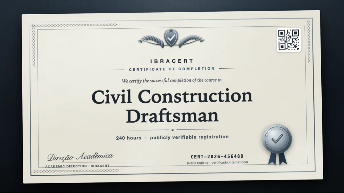 Cover of the Civil Construction Draftsman course