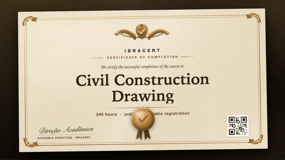 Cover of the Civil Construction Drawing course