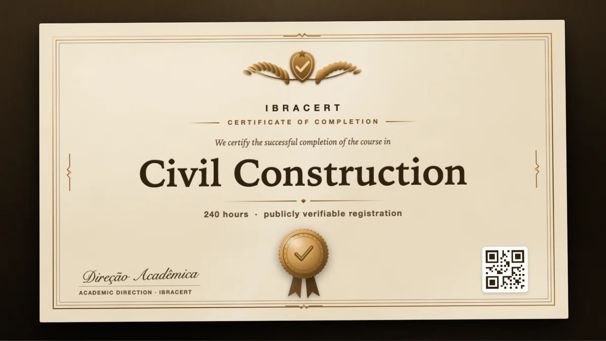 Cover of the Civil Construction course