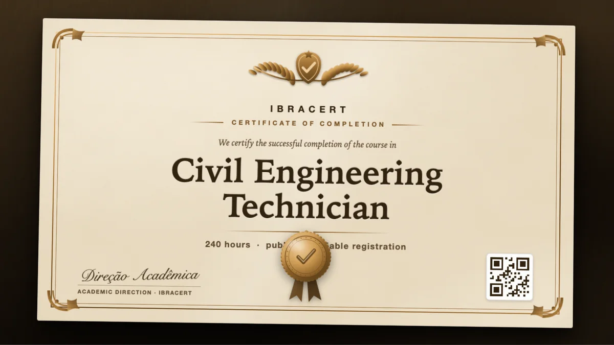 Cover of the Civil Engineering Technician course