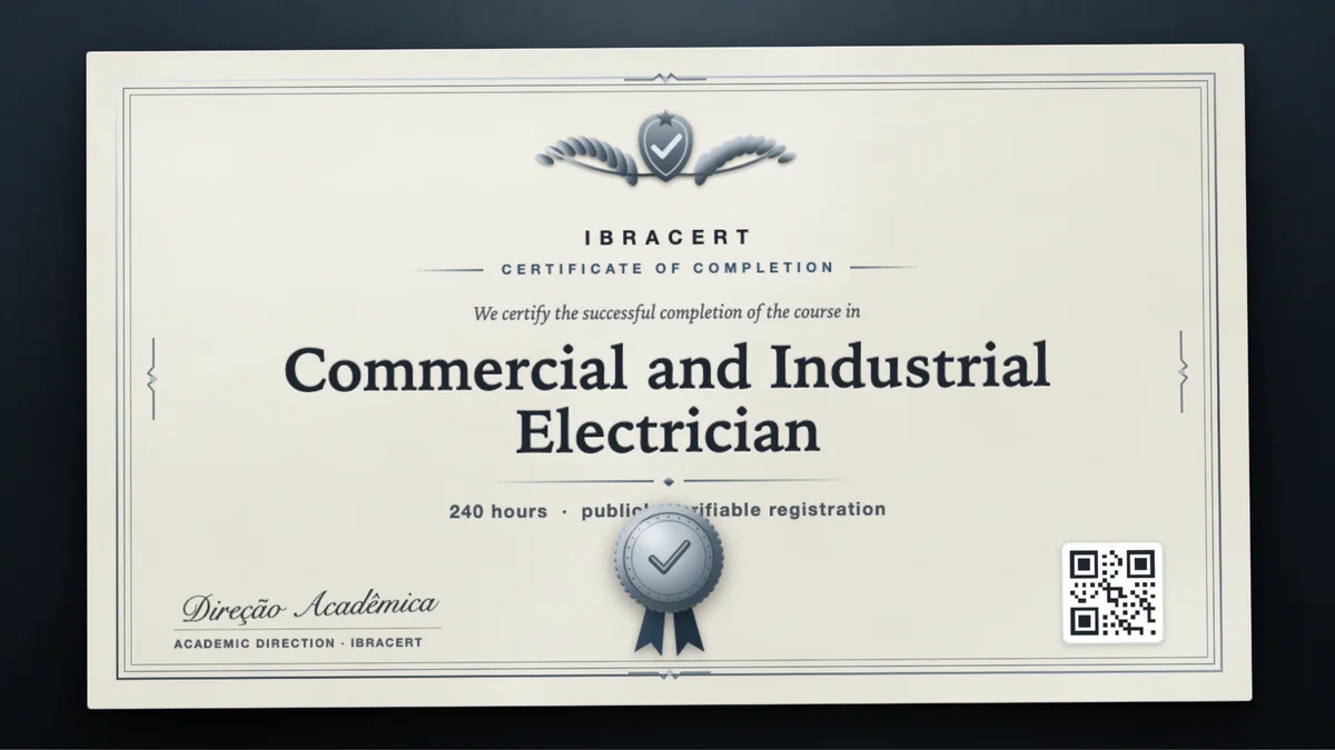 Cover of the Commercial and Industrial Electrician course