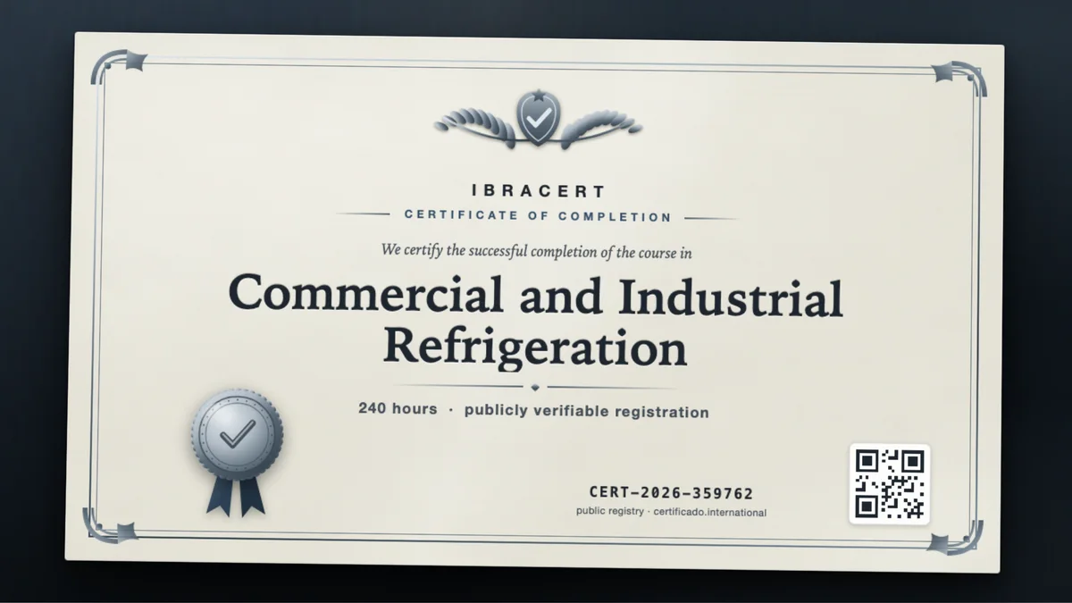 Cover of the Commercial and Industrial Refrigeration course