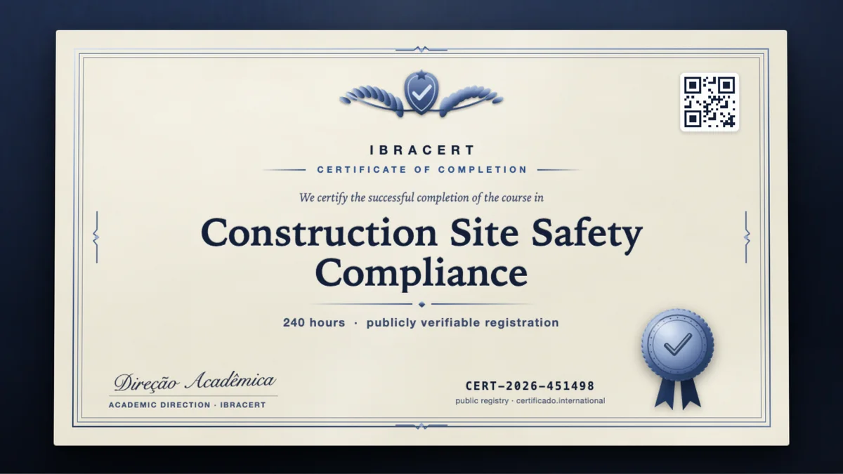 Cover of the Construction Site Safety Compliance course