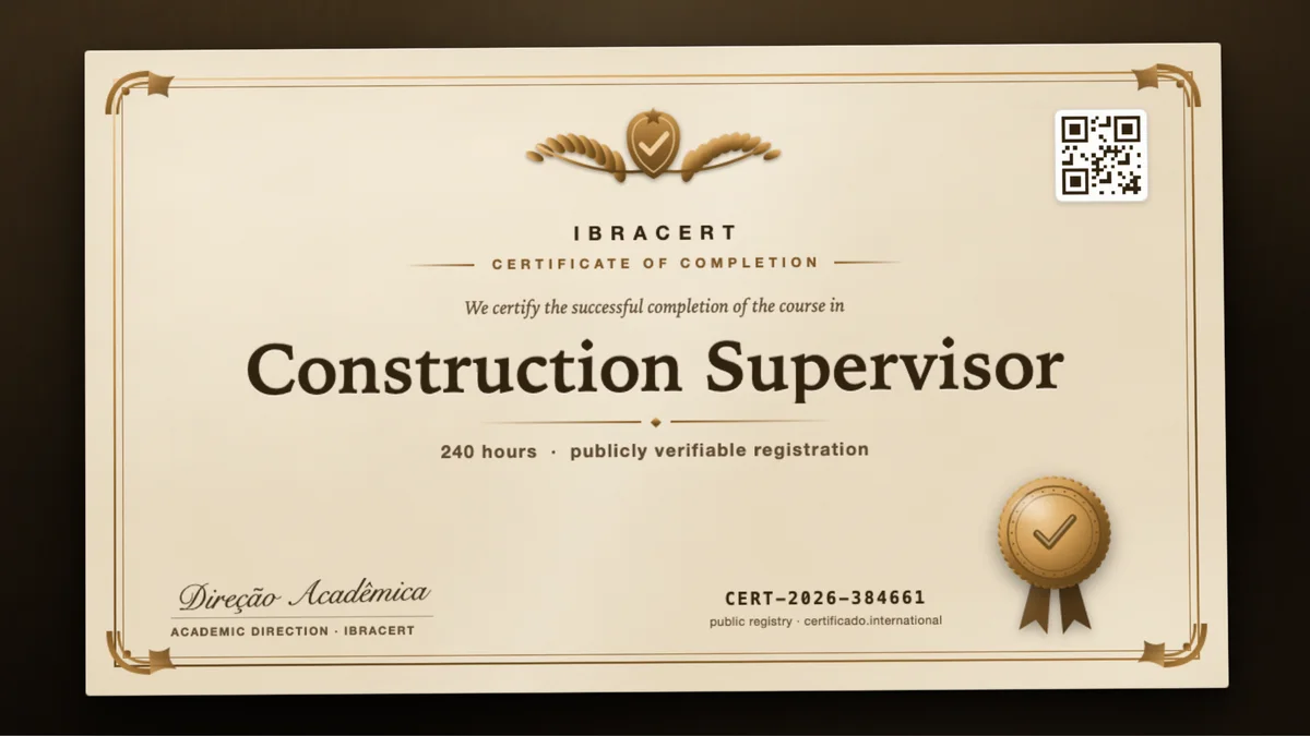 Cover of the Construction Supervisor course