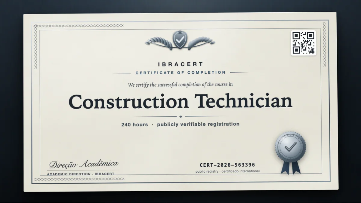 Cover of the Construction Technician course