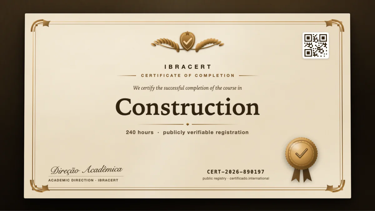 Cover of the Construction course