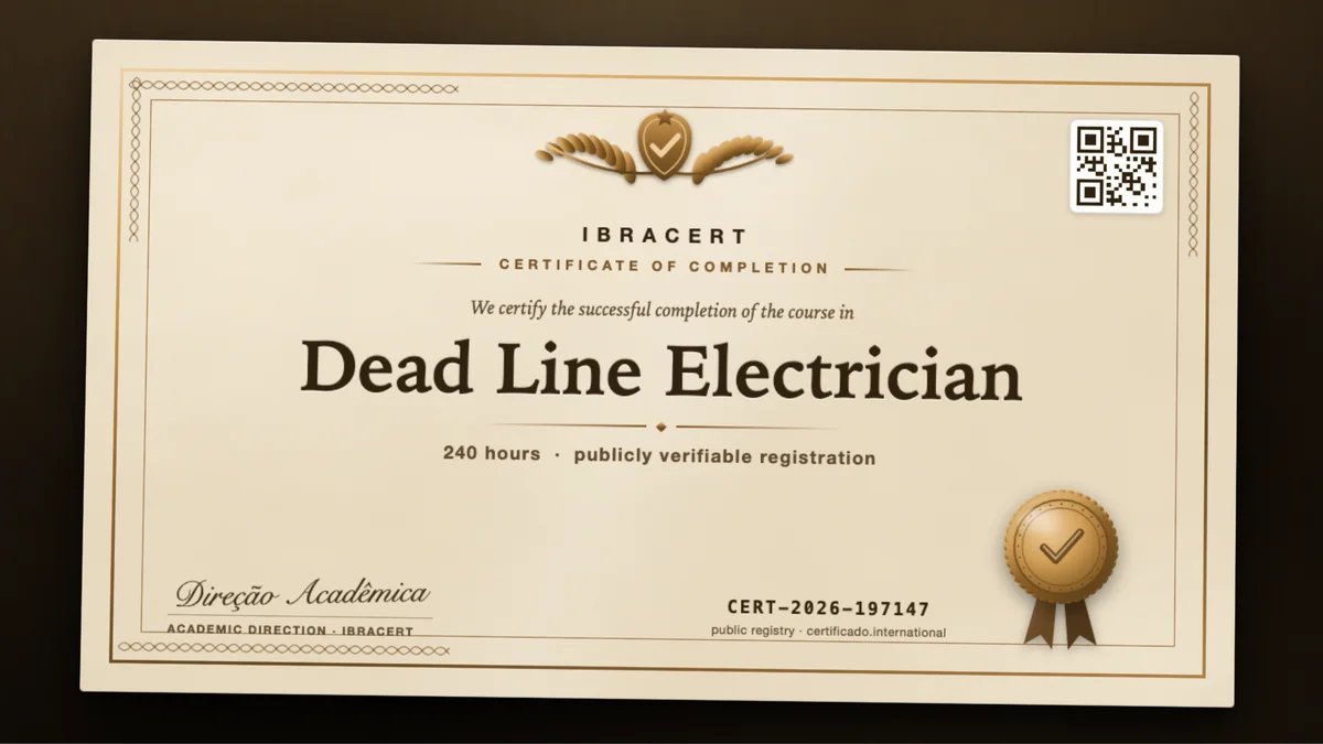 Cover of the Dead Line Electrician course