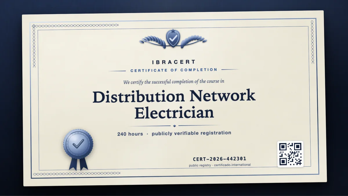 Cover of the Distribution Network Electrician course