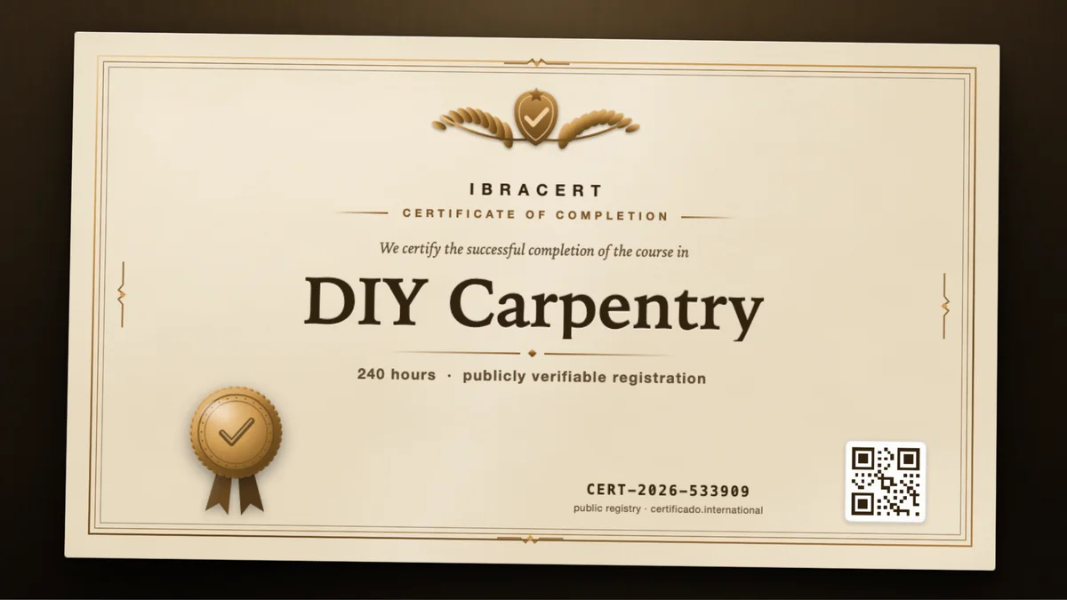 Cover of the DIY Carpentry course