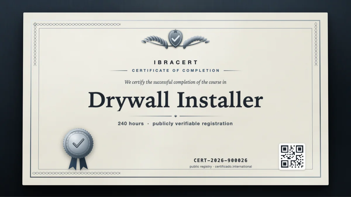 Cover of the Drywall Installer course