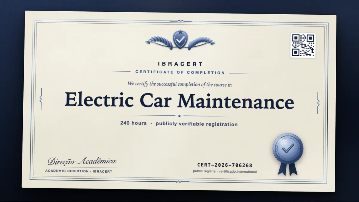 Cover of the Electric Car Maintenance course