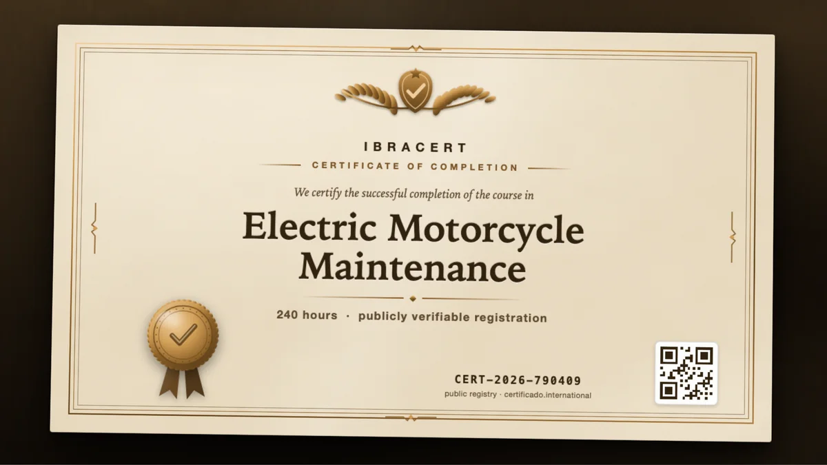 Cover of the Electric Motorcycle Maintenance course