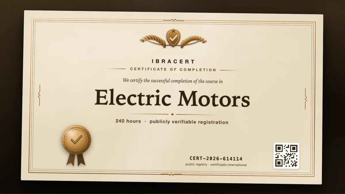 Cover of the Electric Motors course