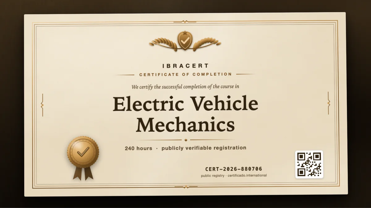 Cover of the Electric Vehicle Mechanics course