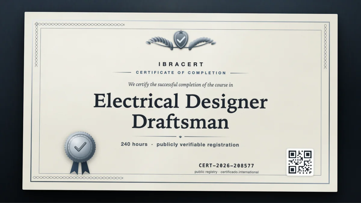 Cover of the Electrical Designer Draftsman course