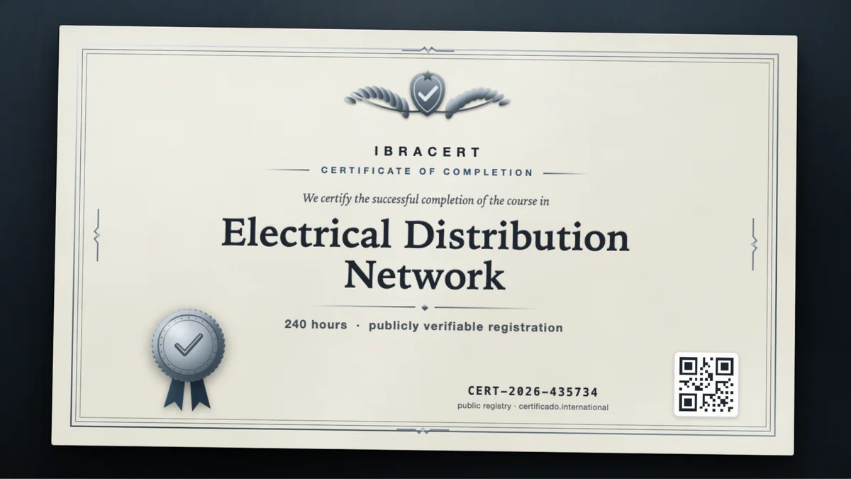 Cover of the Electrical Distribution Network course