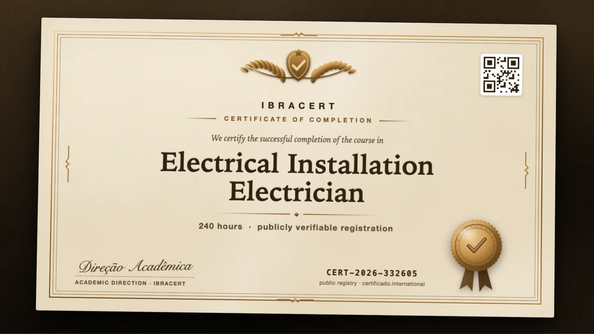 Cover of the Electrical Installation Electrician course