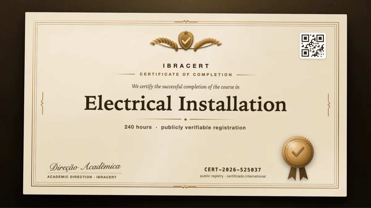 Cover of the Electrical Installation course