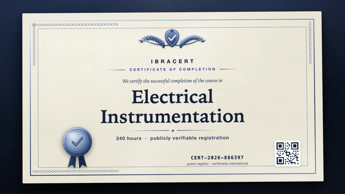 Cover of the Electrical Instrumentation course