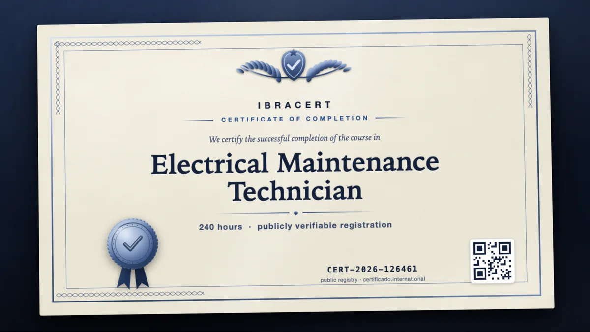 Cover of the Electrical Maintenance Technician course