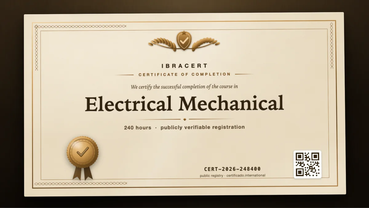 Cover of the Electrical Mechanical course