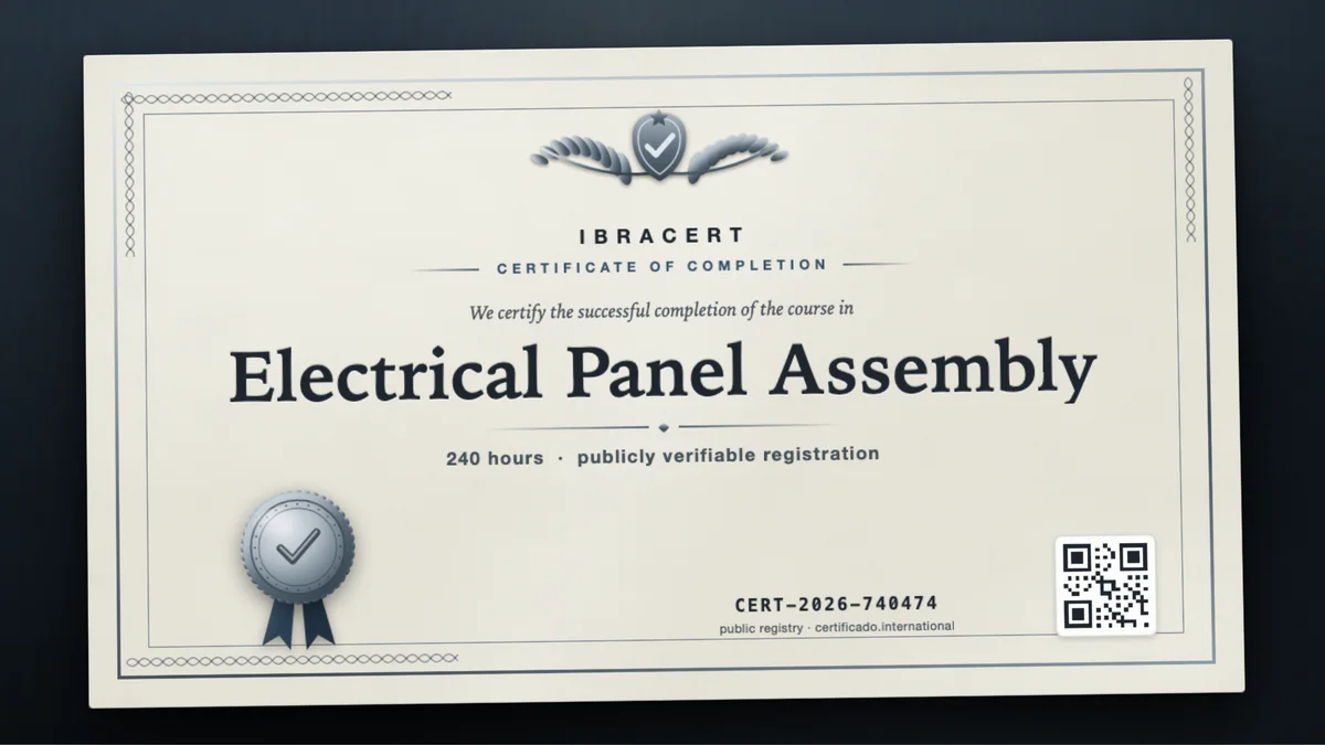Cover of the Electrical Panel Assembly course