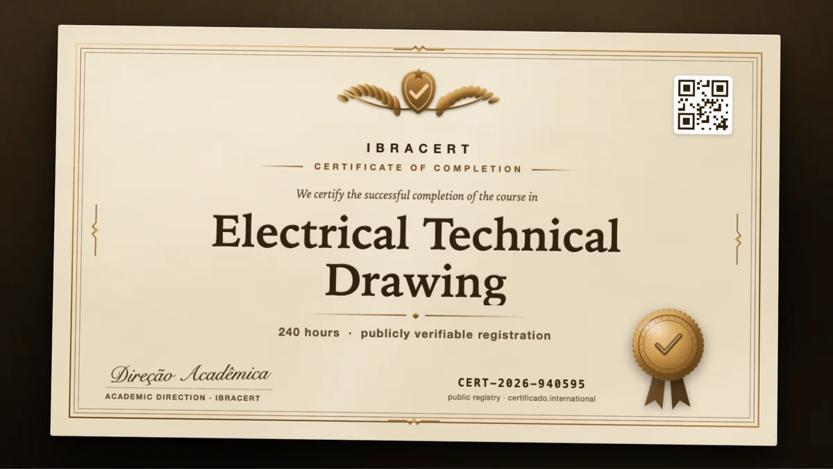 Cover of the Electrical Technical Drawing course