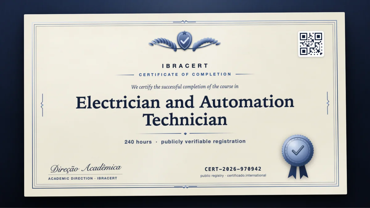 Cover of the Electrician and Automation Technician course