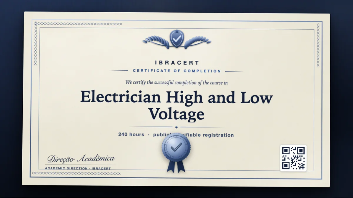 Cover of the Electrician High and Low Voltage course