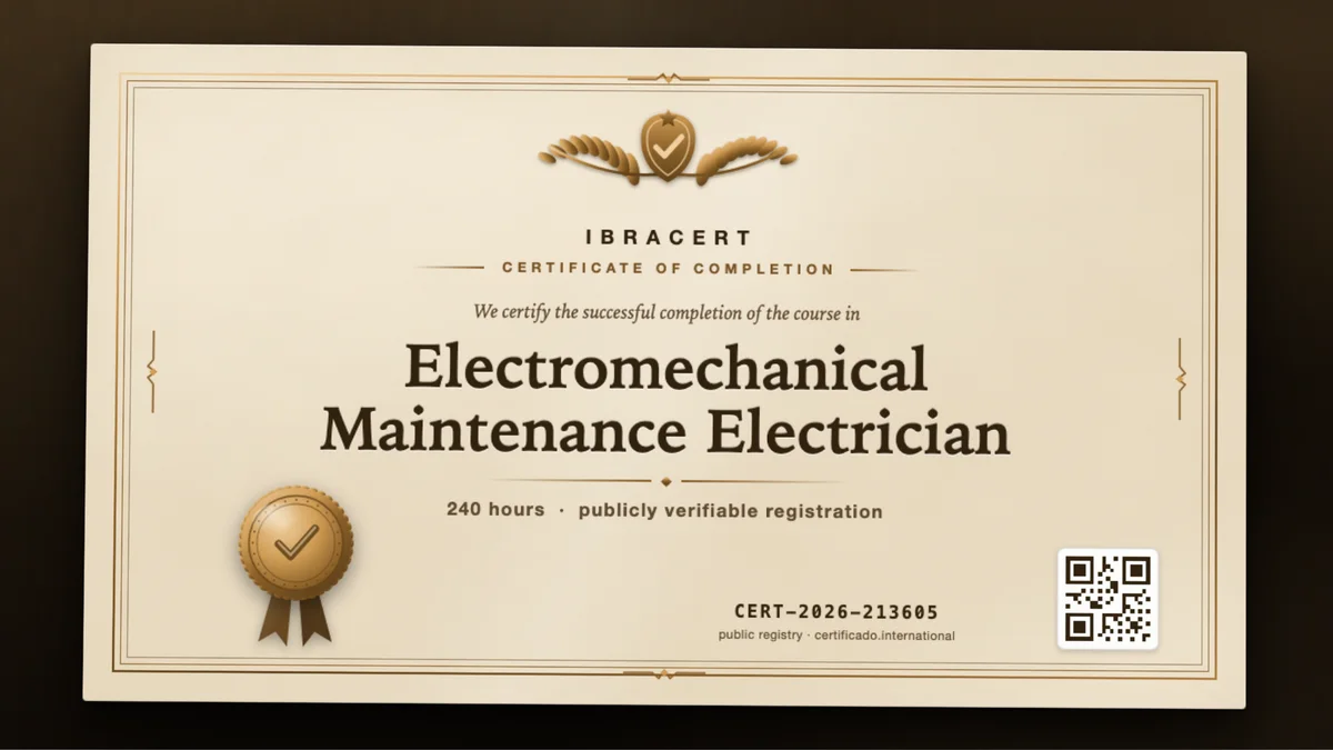 Cover of the Electromechanical Maintenance Electrician course
