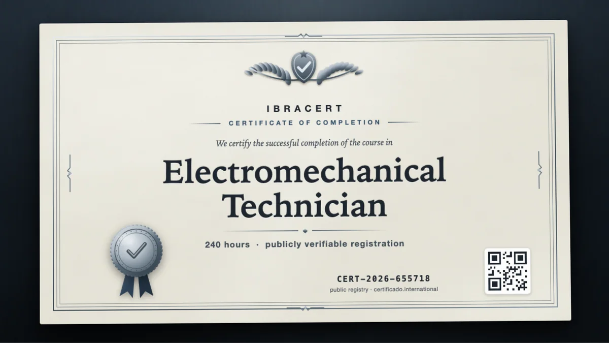 Cover of the Electromechanical Technician course