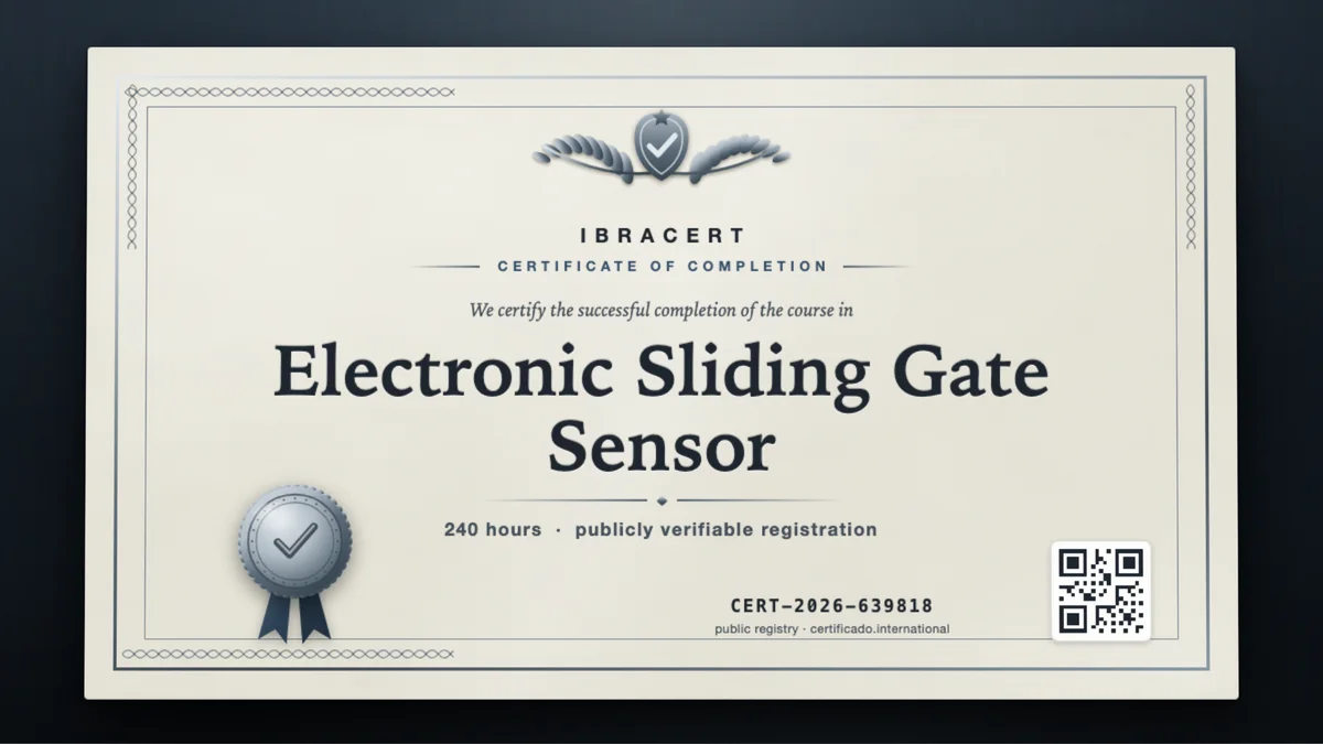 Cover of the Electronic Sliding Gate Sensor course